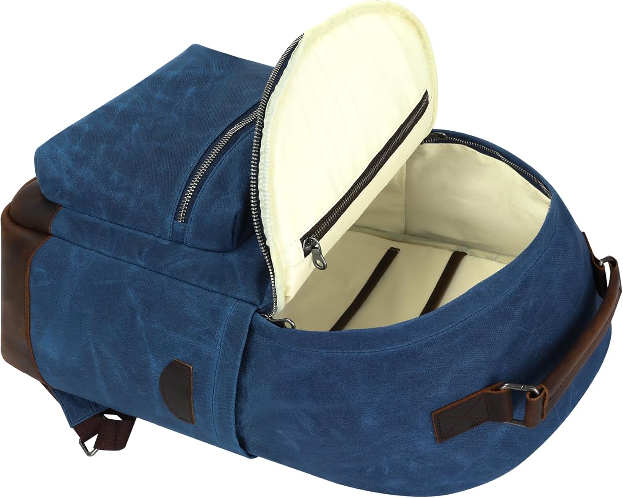 Amazon.com | Double Oak Essentials Canvas Leather Backpack, Waxed